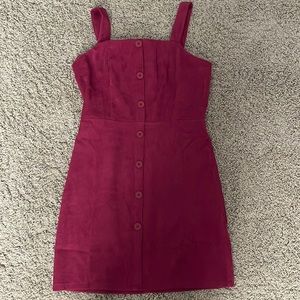 SHEIN red/ maroon overall dress